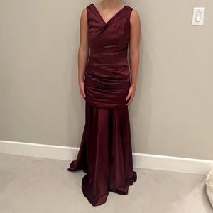 Calvin Klein Maroon Gown